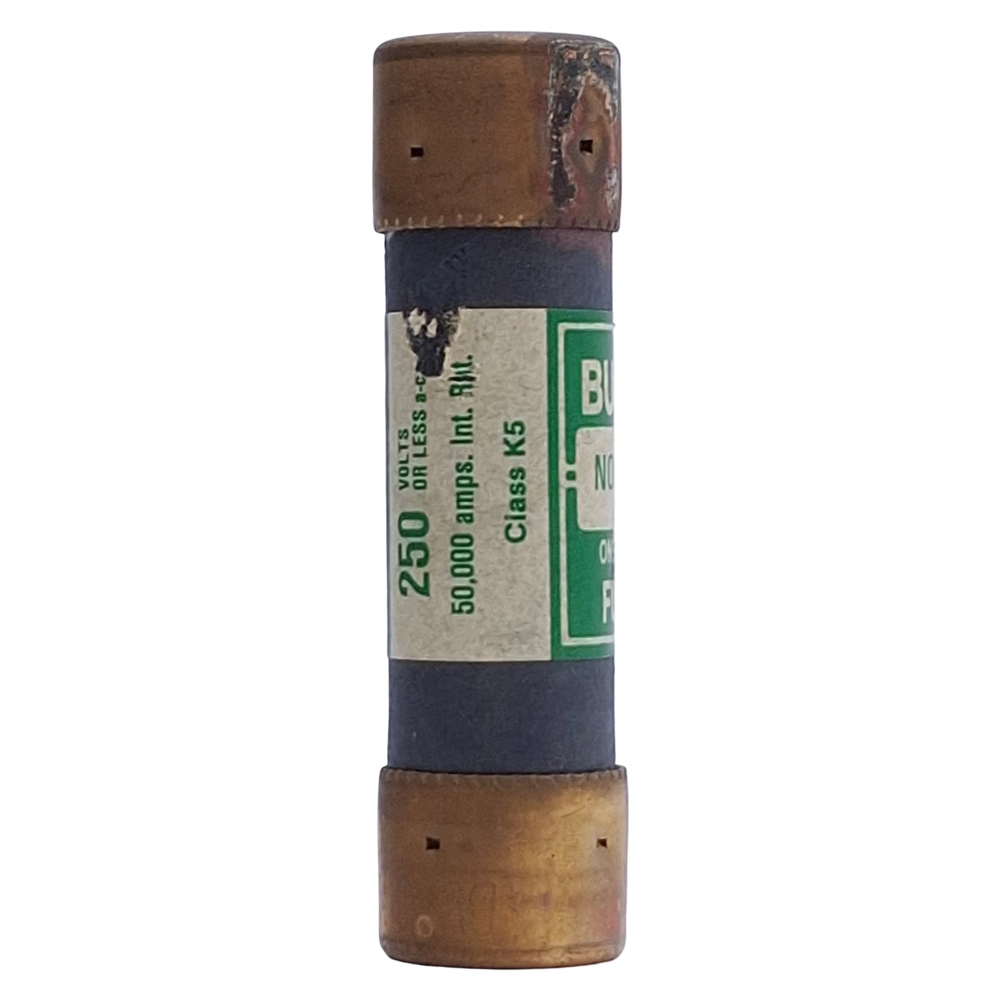 Used Lot of 3 Eaton Bussman NON-50 One Time Fuse, Class K5, 50A, 250VAC/125VDC