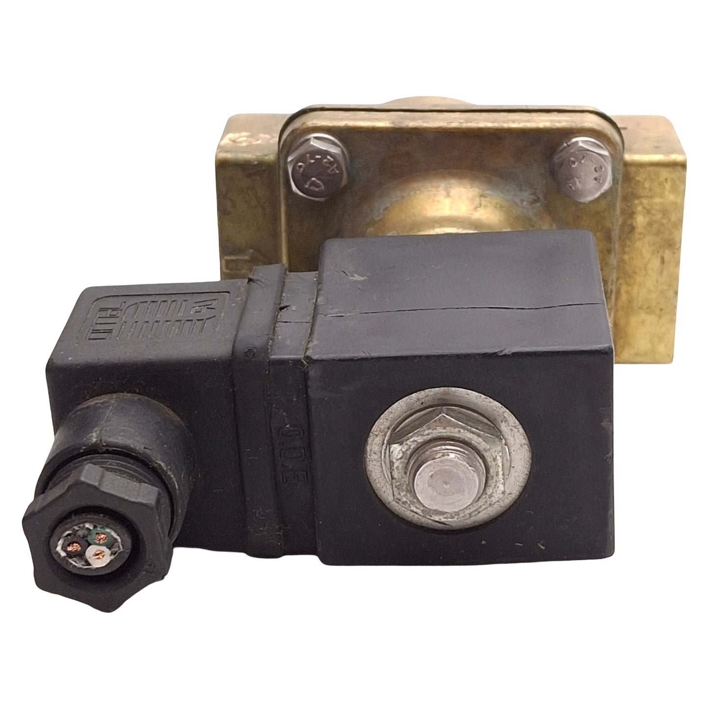 Used Granzow H4B19-00Y Solenoid Valve, 2-Way NC, Brass, 1/2in NPT, 110-120VAC Coil