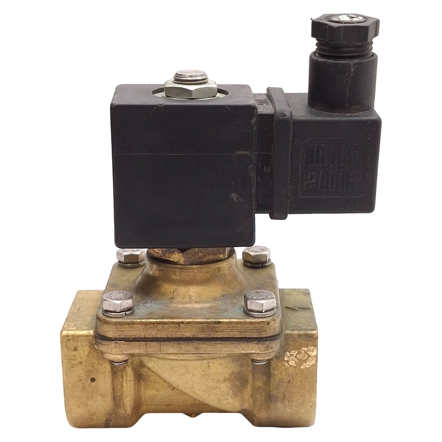 Used Granzow H4B19-00Y Solenoid Valve, 2-Way NC, Brass, 1/2in NPT, 110-120VAC Coil