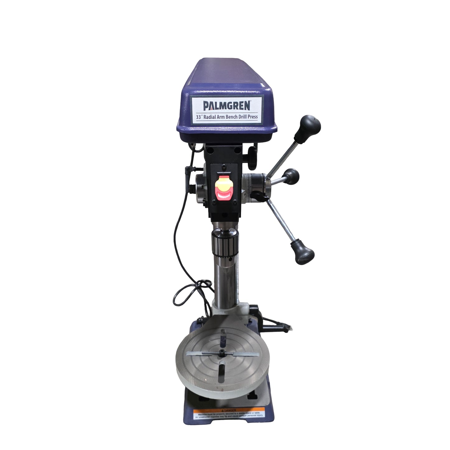 Used Palmgren 9680341 Benchtop Radial Arm Drill Press 5 Speed, 1/2HP, 5/8", 120VAC