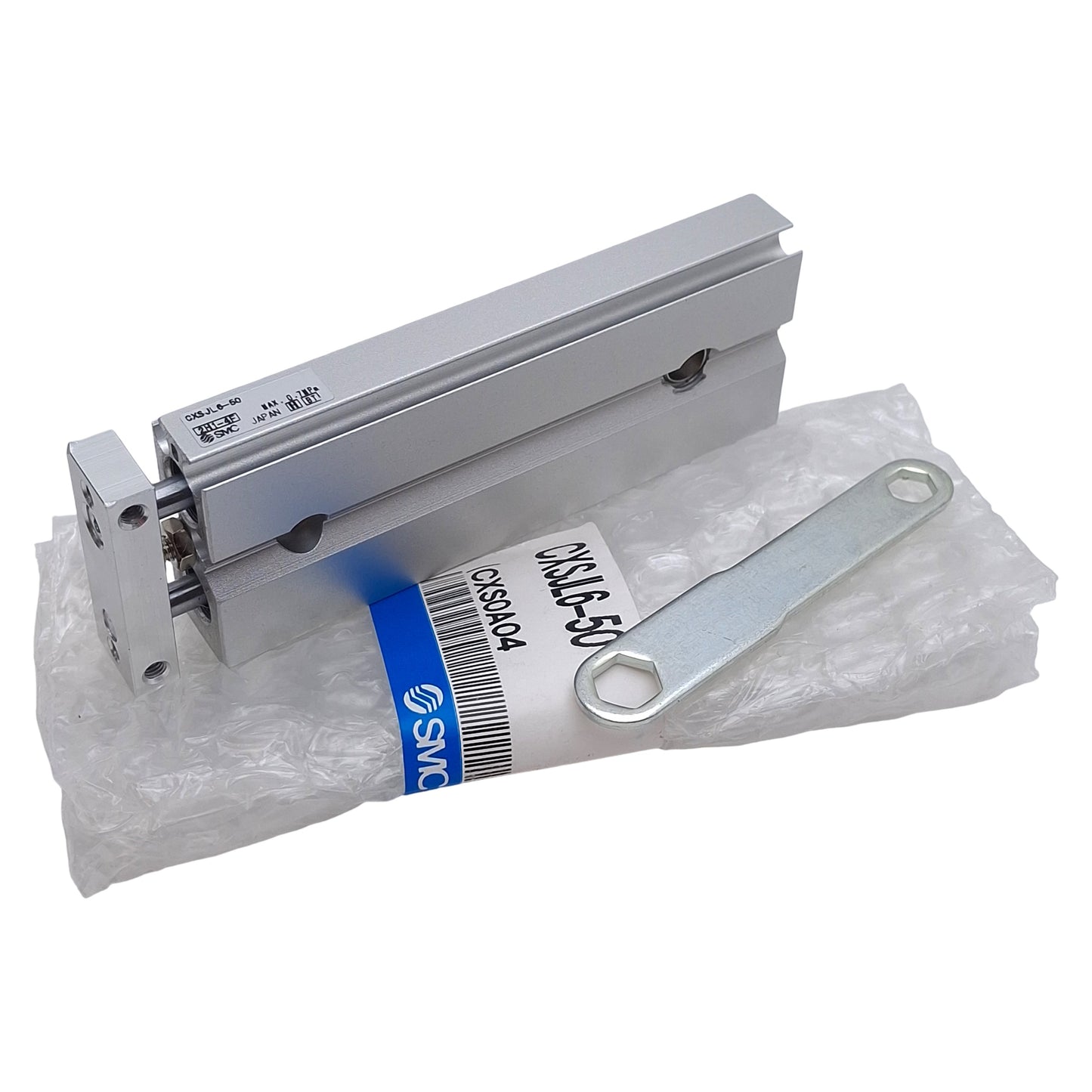 New SMC CXSJL6-50 Compact Dual Piston Rod Cylinder, ø6mm Bore, 50mm Stroke, 0.7MPa