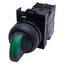 Used Eaton M22S-WRLK-G-K10-230G Green Illuminated Selector Switch 2-Position, 1NO