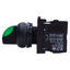 Used Eaton M22S-WRLK-G-K10-230G Green Illuminated Selector Switch 2-Position, 1NO