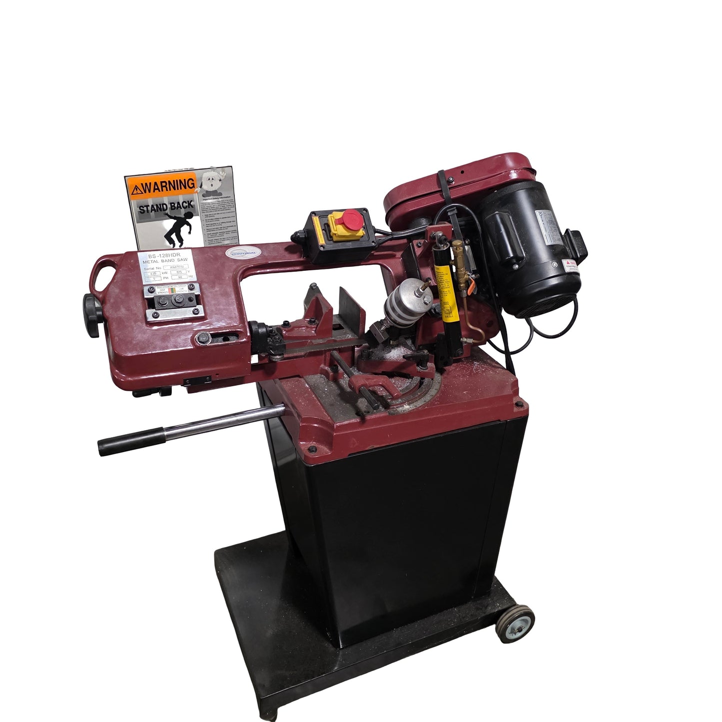 Used Northern Industrial BS-128HDR Metal Cutting Bandsaw W/Swivel Head 1/2HP, 115VAC