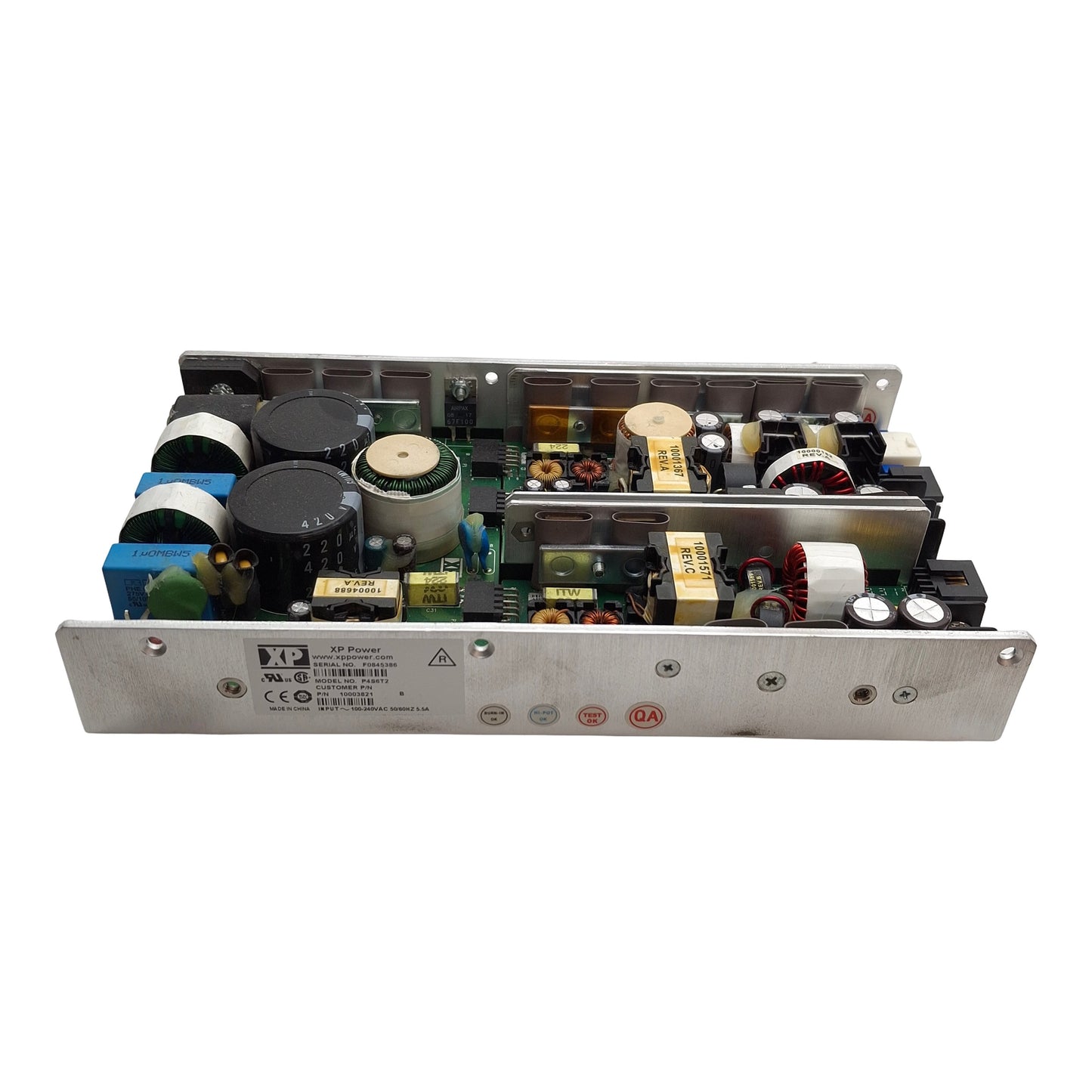 Used XP Power 10003821 Open Frame PLC Power Supply, 100-240VAC Input, 2-Channel Out