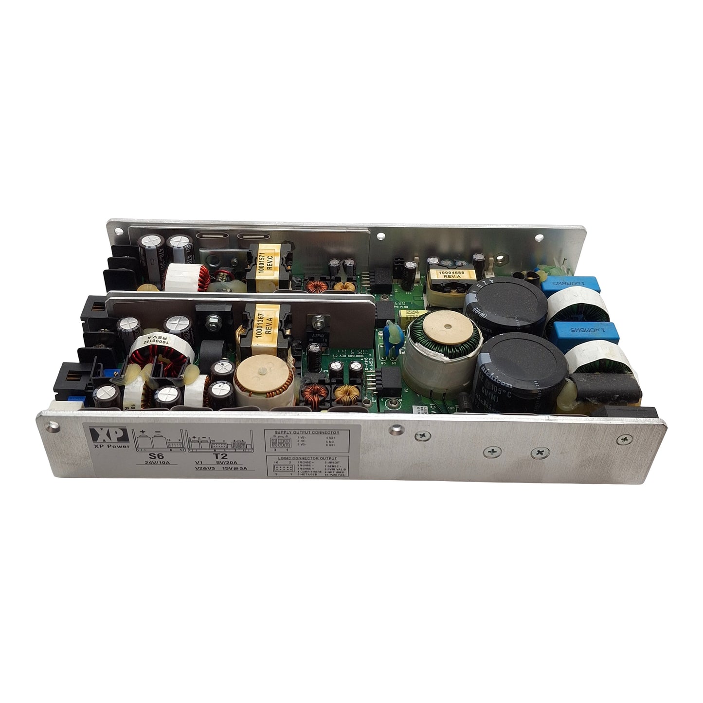 Used XP Power 10003821 Open Frame PLC Power Supply, 100-240VAC Input, 2-Channel Out