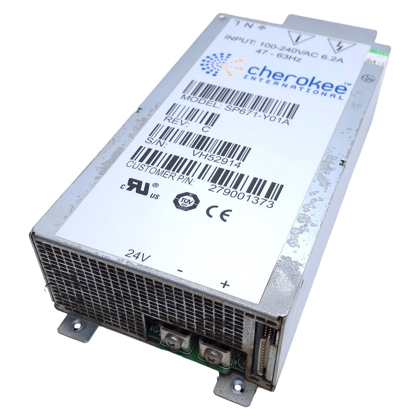 Used Cherokee International SP671-Y01A Power Supply 100-240VAC Input, 24VDC Output