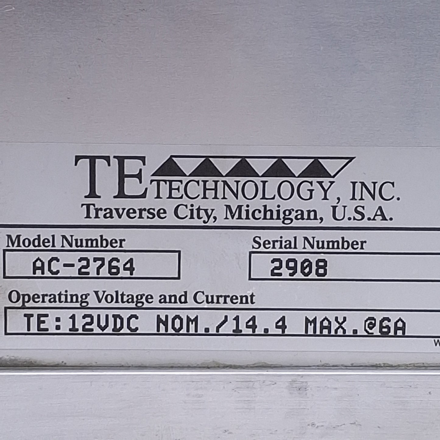 Used TE Technology AC-2764 Heat Sink For 279000926 Heater/Cooler Assembly Module