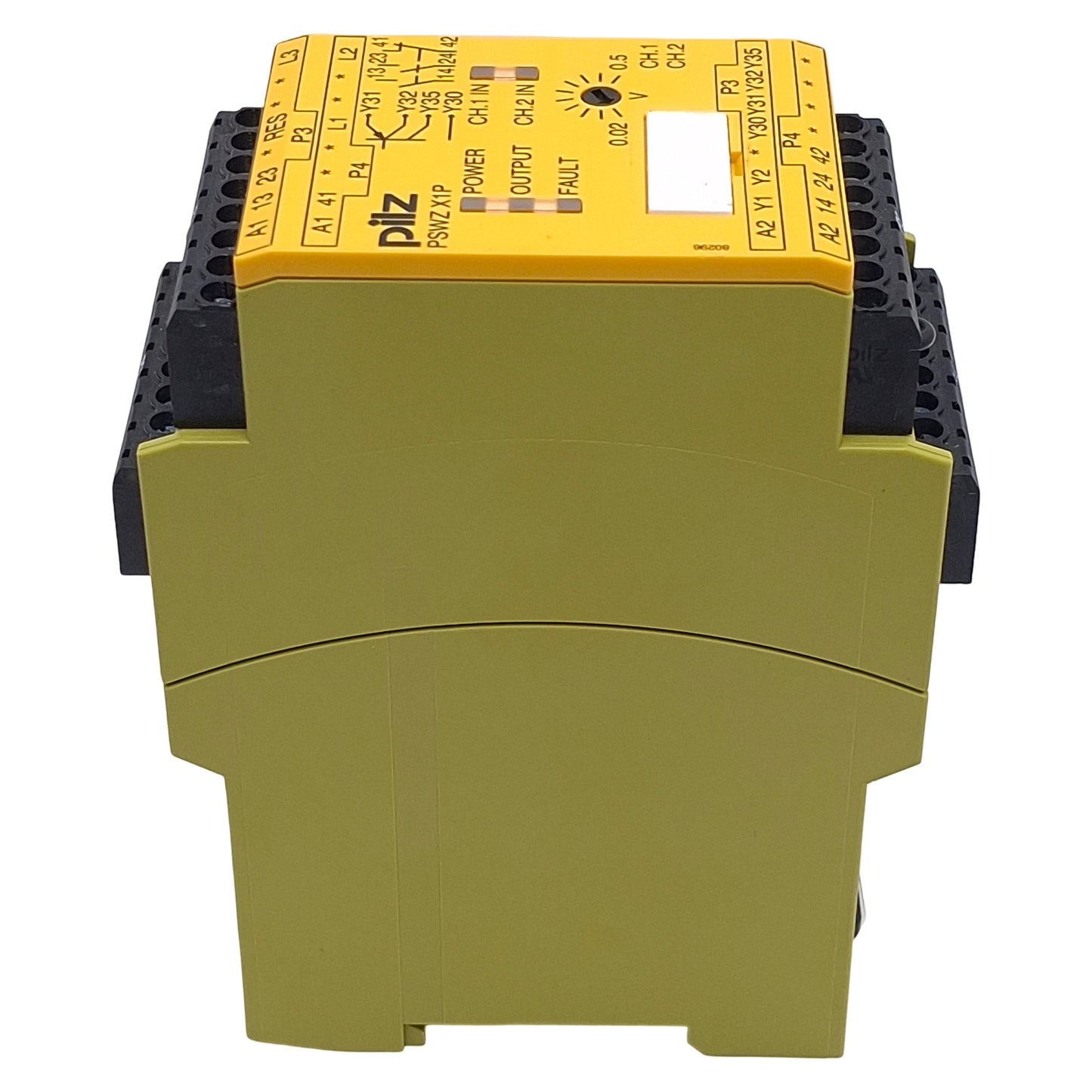 Used Pilz PSWZ X1P 0,5V /24-240VACDC 2n/o 1n/c 2so Safety Relay 2NO/1NC, 24-240VAC/DC