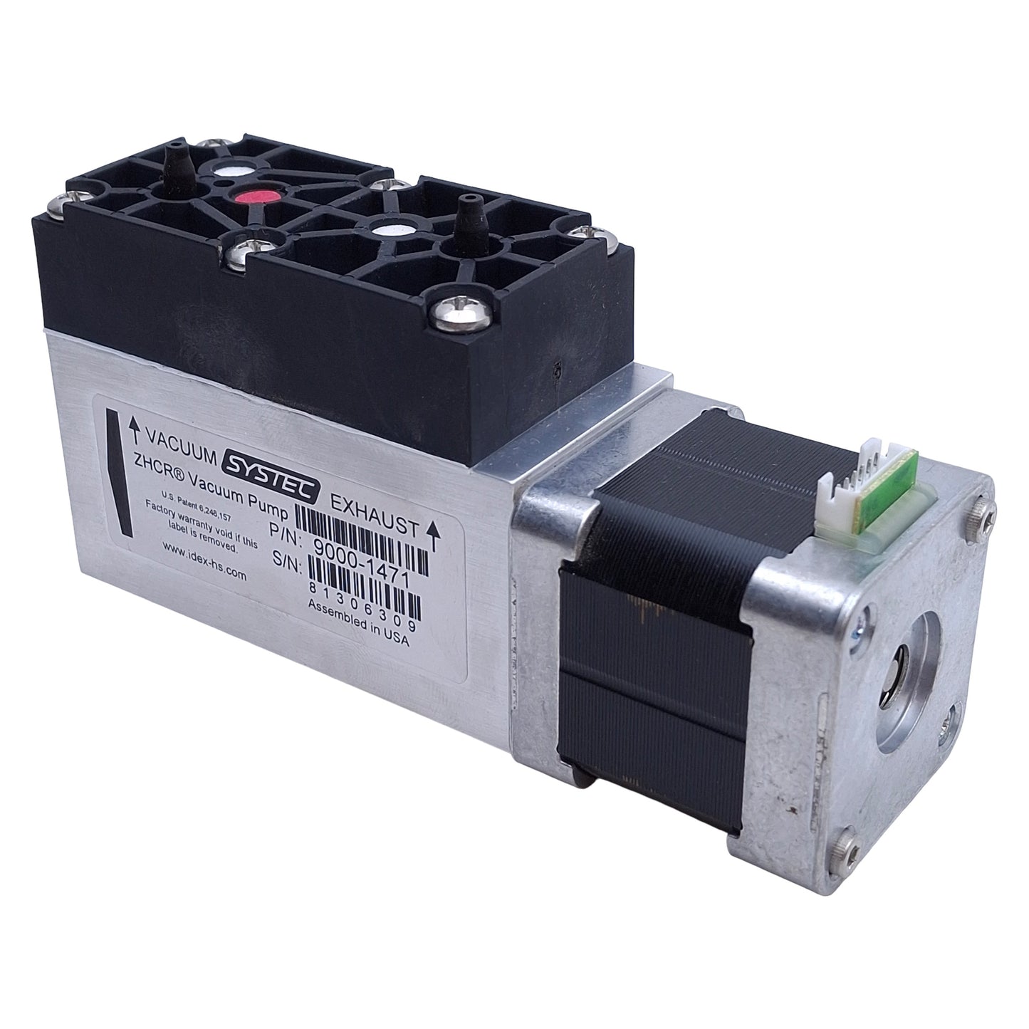 Used Systec 9000-1471 Vacuum Pump, Analytical, 3SCCM at 6.7kPa Max Flow, 15-24VDC