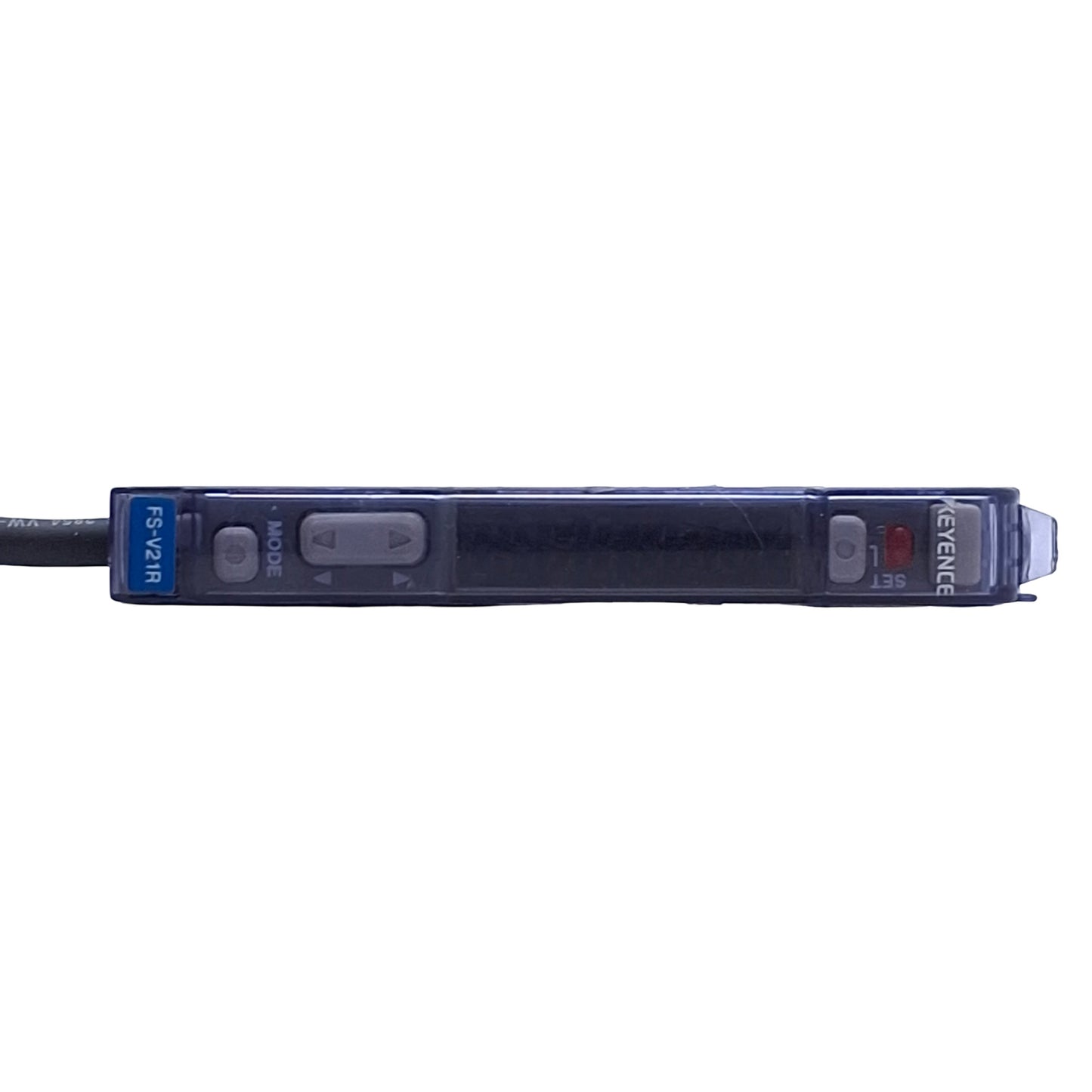 Used Keyence FS-V21R Fiber Optic Photoelectric Sensor Amplifier NPN, 1ft Cable