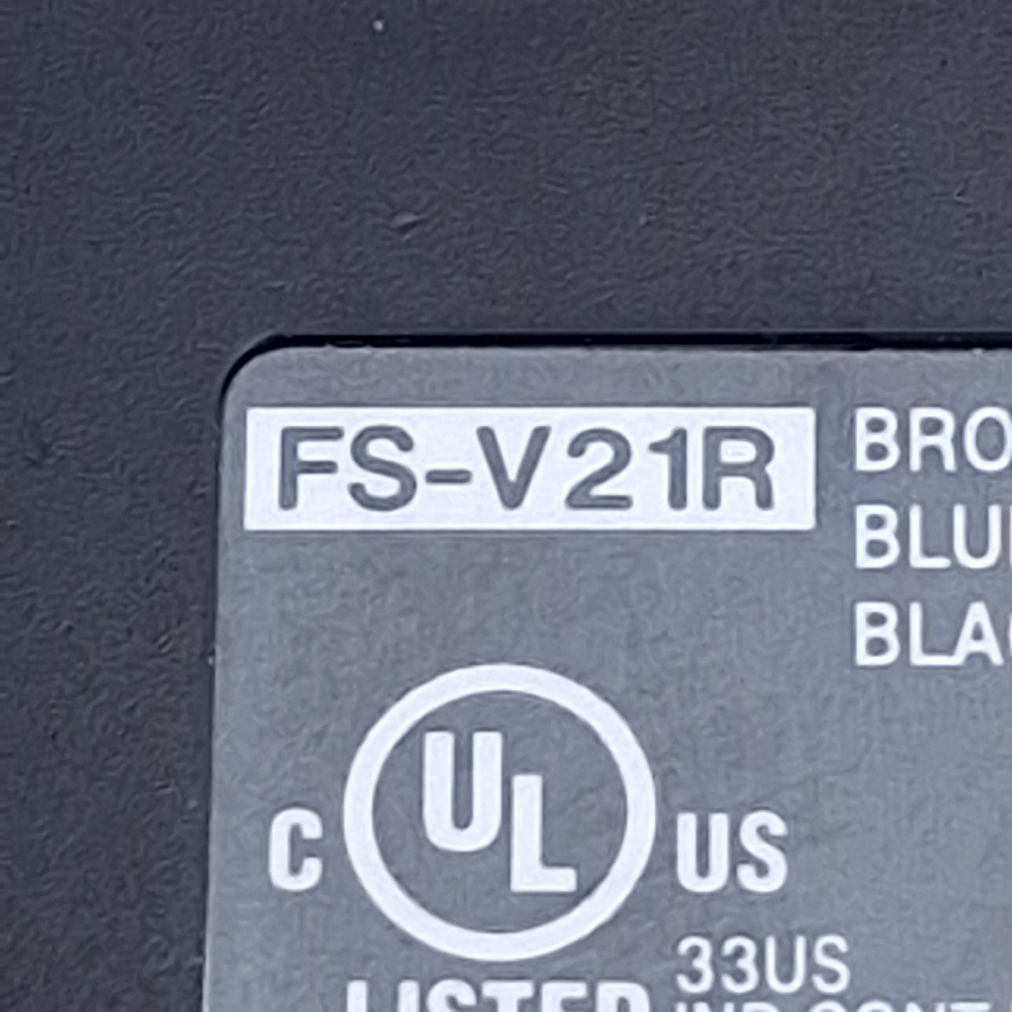 Used Keyence FS-V21R Fiber Optic Photoelectric Sensor Amplifier NPN, 6ft Cable