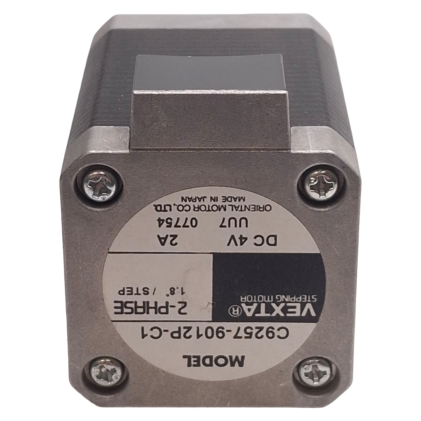 Used Oriental Motor C9257-9012P-C1 Vexta Stepper Motor, 2-Phase, 1.8°, 4VDC, NEMA 17