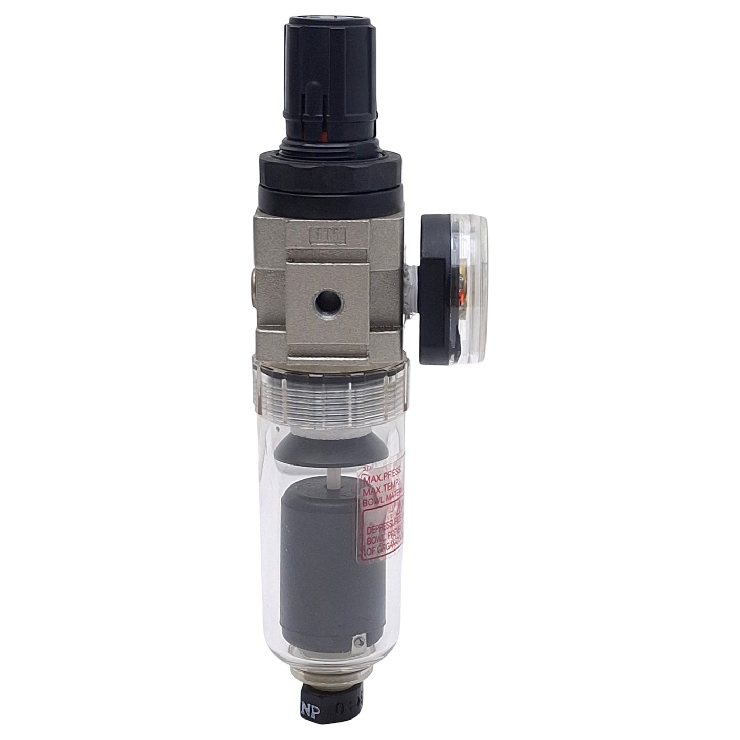 Used SMC AW10-M5C-Z Pneumatic Filter Regulator, 7-100psi Set, 145psi Max, 5µm, M5x0.8