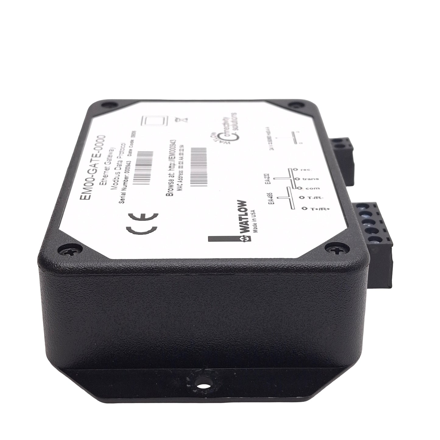 Used Watlow EM00-GATE-0000 Ethernet Gateway, Modbus, EIA-232/485, RJ45, 24VAC/DC