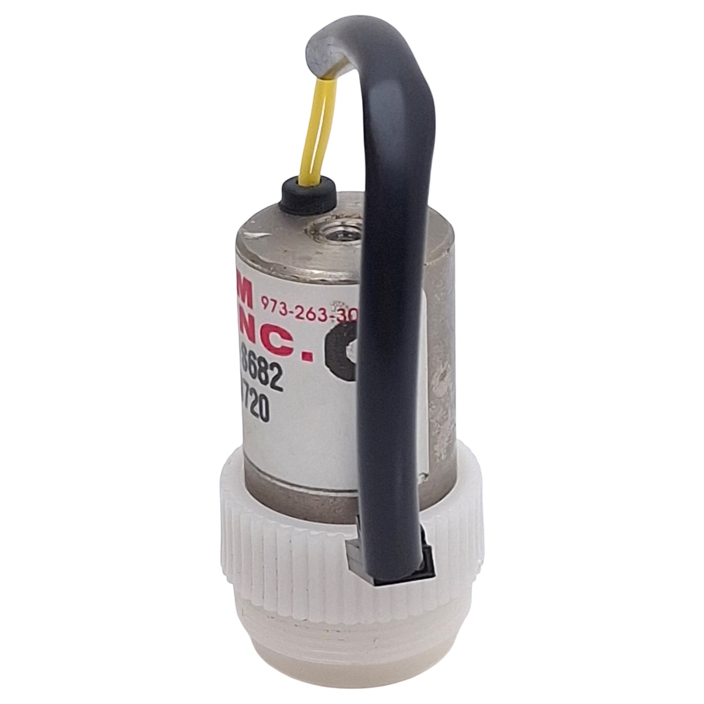 Used Bio-Chem Valve 079T2-S682 Isolation Valve, 1/4"-28UNF, 19µl, 20psi, 24VDC Coil