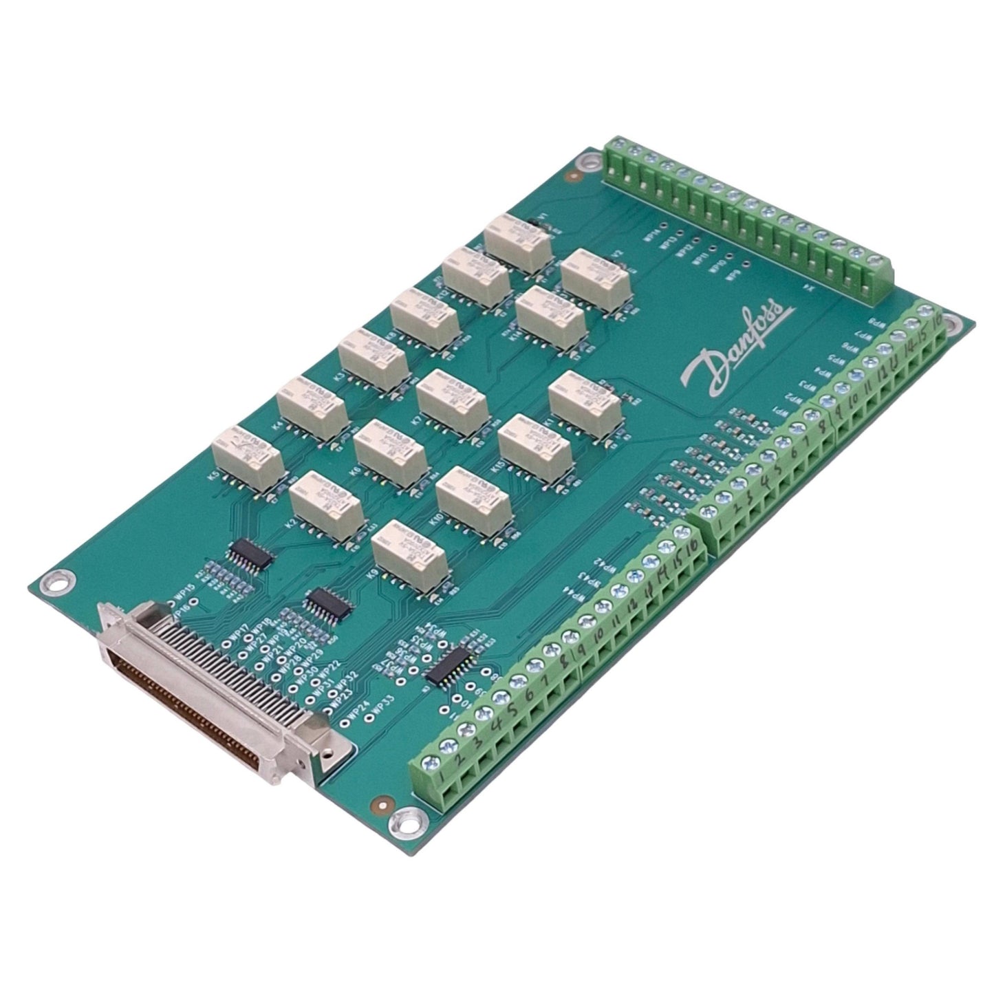 Used Danfoss 11145649 LAYER 2 REV A Circuit Board, 16-Channel, 185x115mm