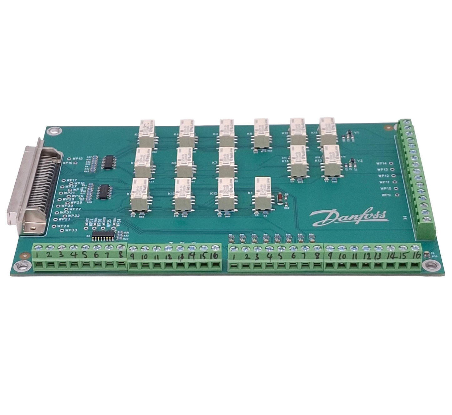Used Danfoss 11145649 LAYER 2 REV A Circuit Board, 16-Channel, 185x115mm