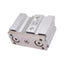Used SMC MGQM25-20 Compact Guided Cylinder, 25mm Bore, 20mm Stroke, Rc 1/8, 1.0MPa