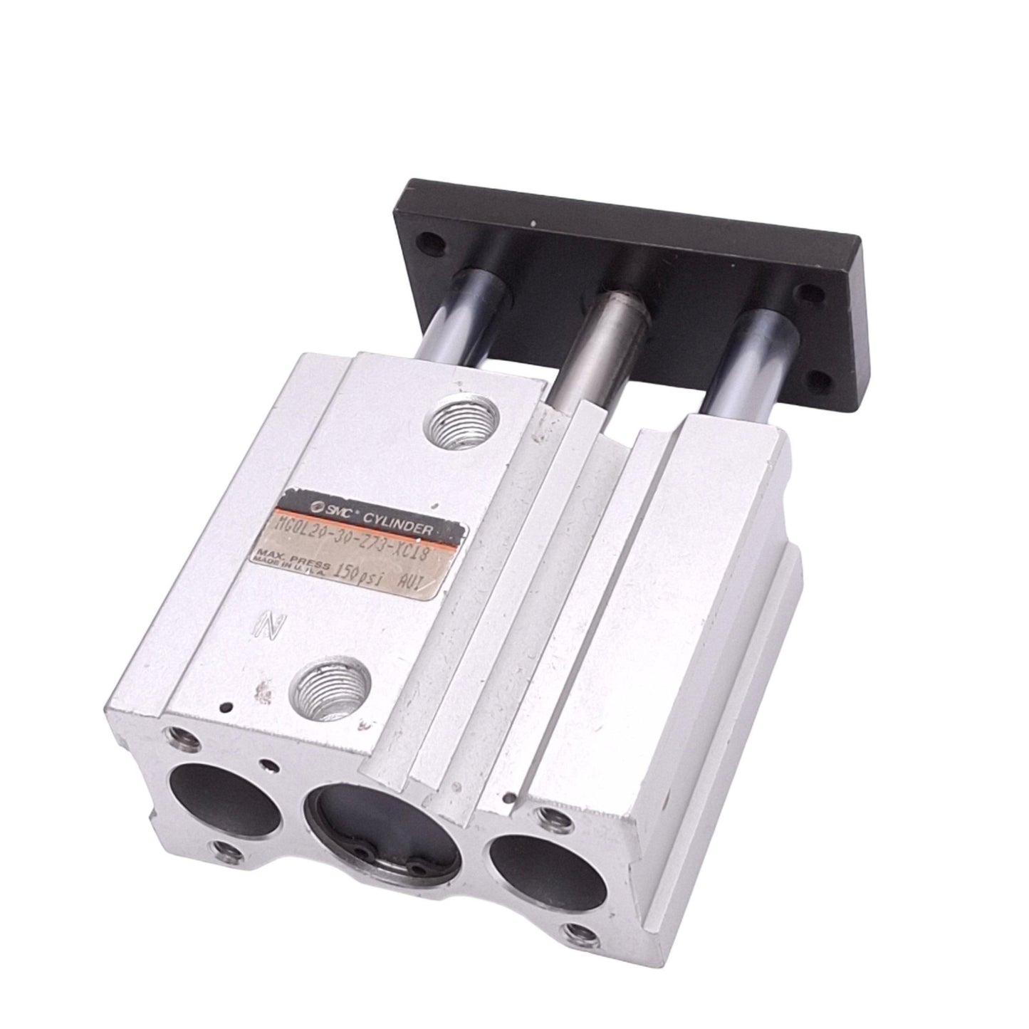 Used SMC MGQL20-30-Z73-XC13 Guided Cylinder, 20mm Bore, 30mm Stroke, Rc 1/8in, 1.0MPa