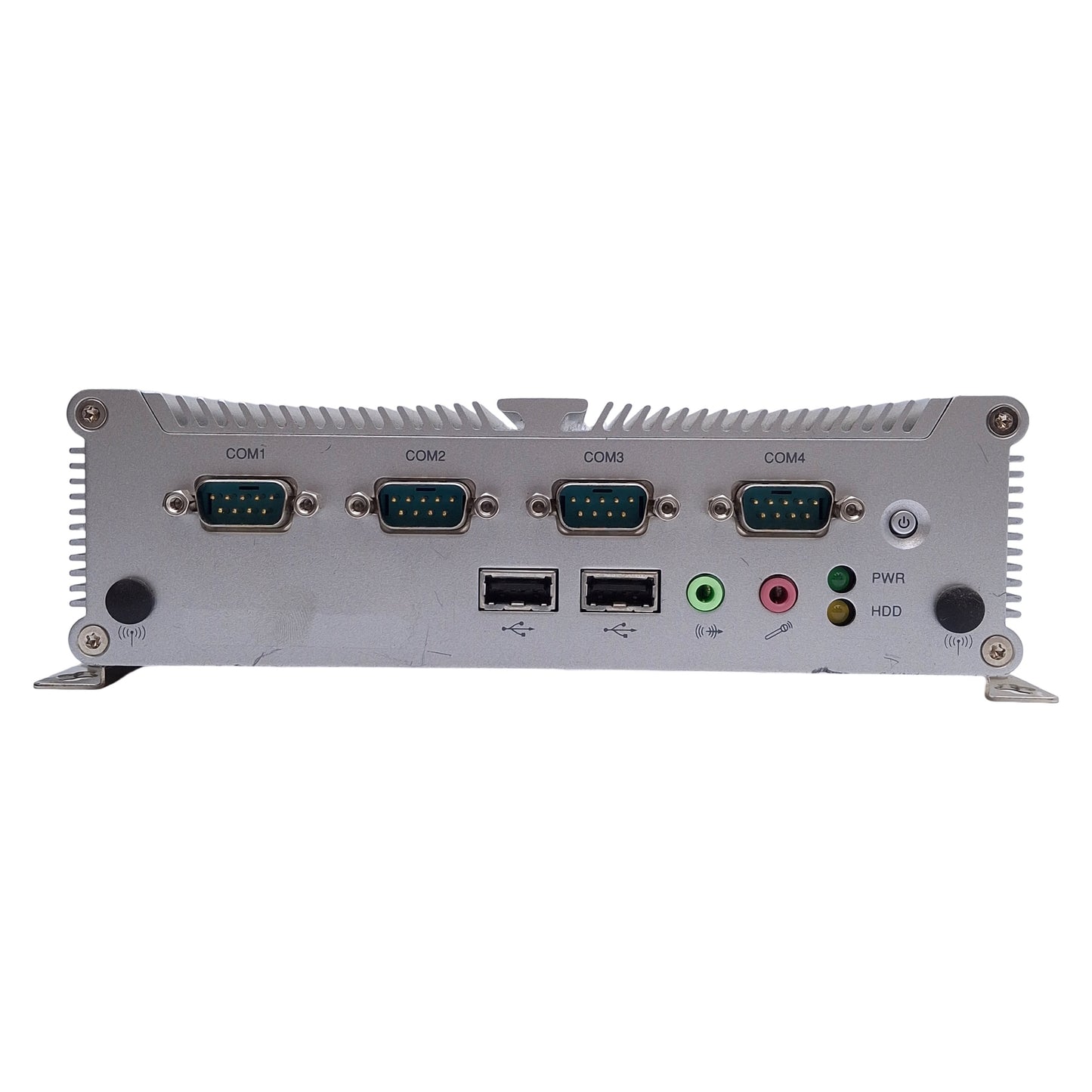 Used NEXCOM NISE 104 (EOL) Fanless Computer Intel Atom D2550 1.86GHz 4GB RAM *No HDD*