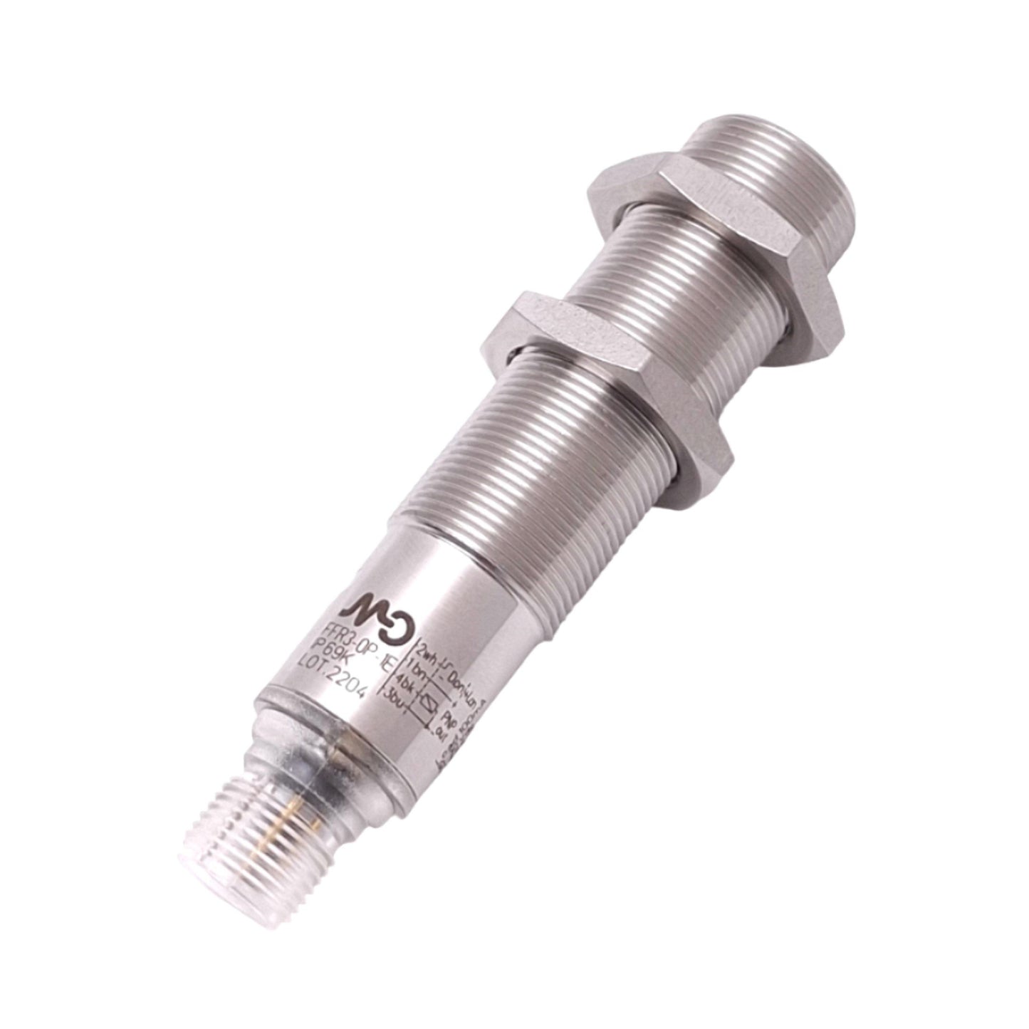 Used Automation Direct FFR3-0P-1E Photoelectric Sensor, 10-30VDC, PNP Out, M12 4-Pin
