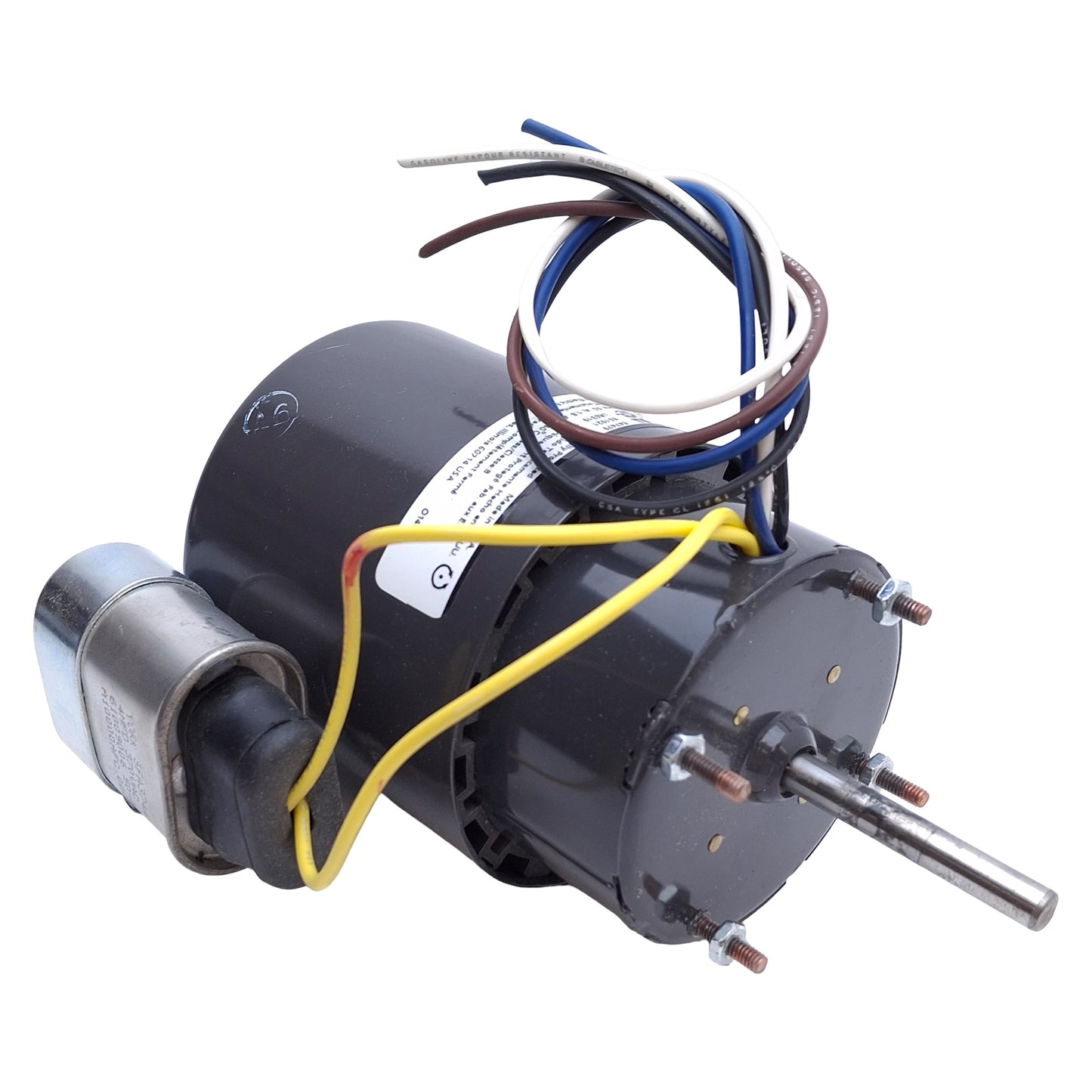 Used Dayton 3M292A HVAC Electric Motor 3.3 Frame, 1/8HP, 3000RPM Speed, 115VAC 1.8A
