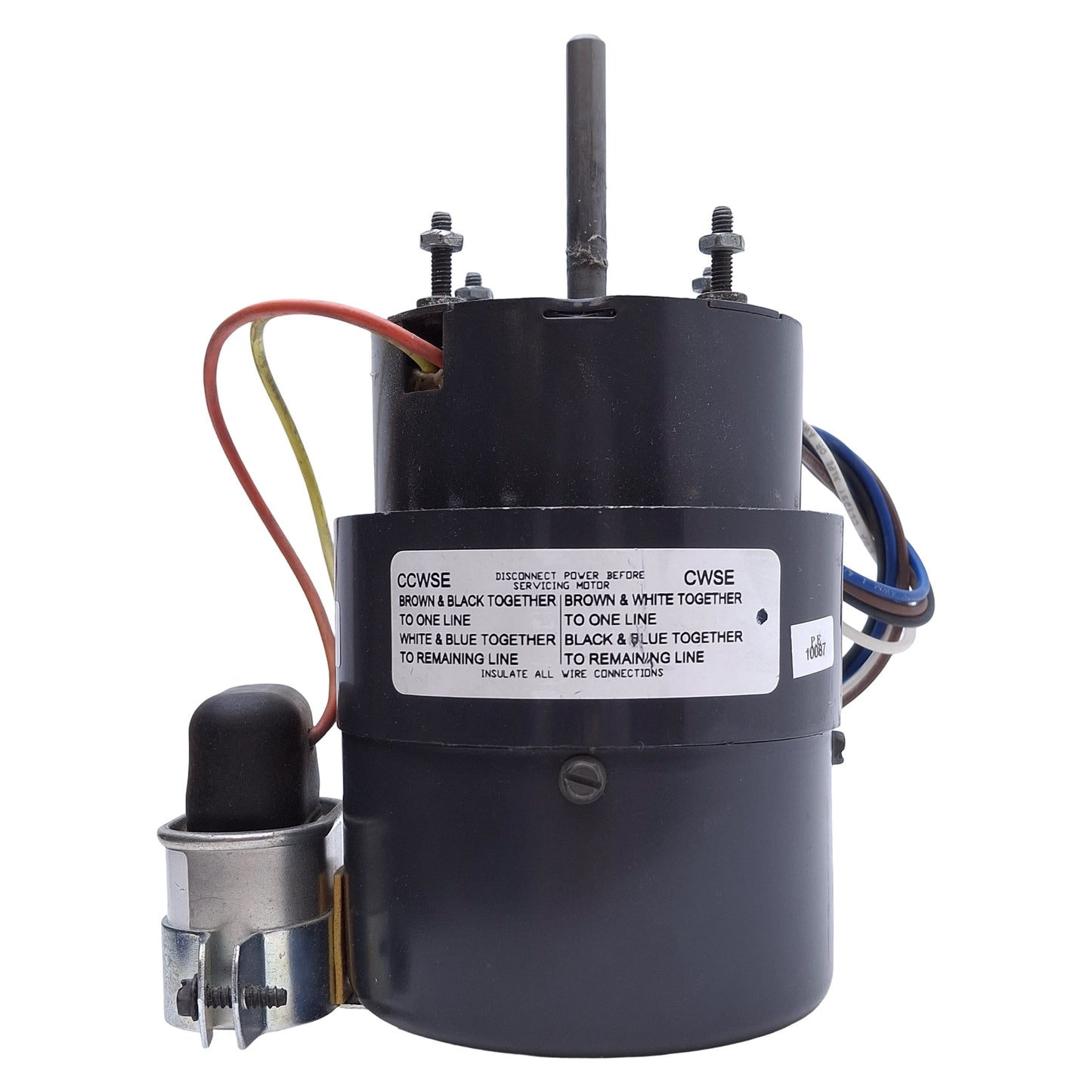 Used Dayton 3M292D HVAC Electric Motor 3.3 Frame, 1/8HP, 3000RPM Speed, 115VAC 1.8A