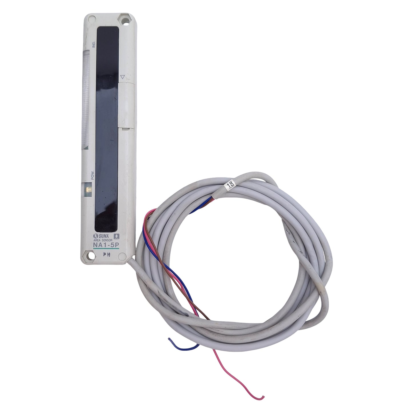 Used SunX NA1-5P / NA1-5D Ultra-Slim Body Area Sensor PNP, 12-24VDC, 0.2m-3m Range