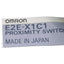 Used Omron E2E-X1C1 Proximity Sensor, NPN NO, 1mm Range, 12-24VDC, M5 Barrel, 0.7m