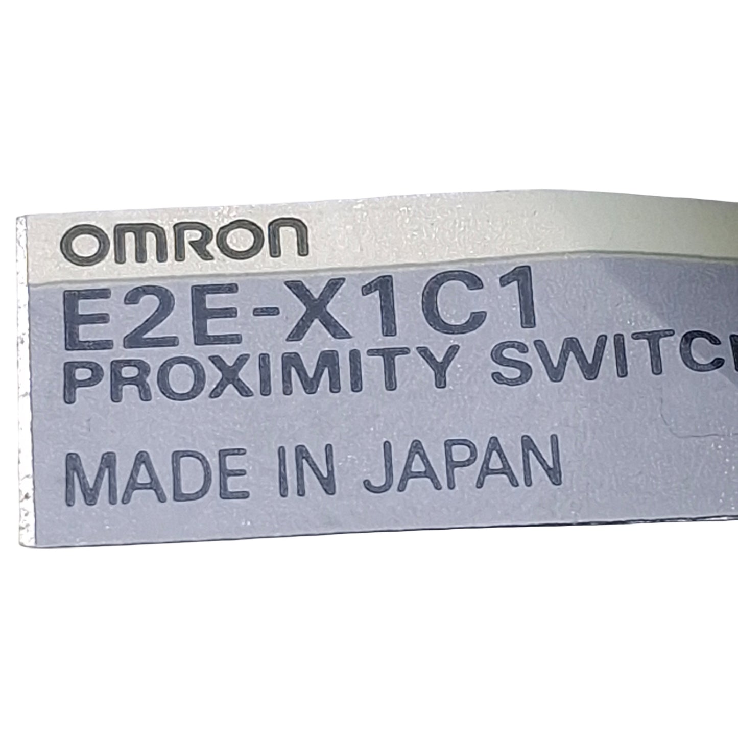 Used Omron E2E-X1C1 Proximity Sensor, NPN NO, 1mm Range, 12-24VDC, M5 Barrel, 0.7m