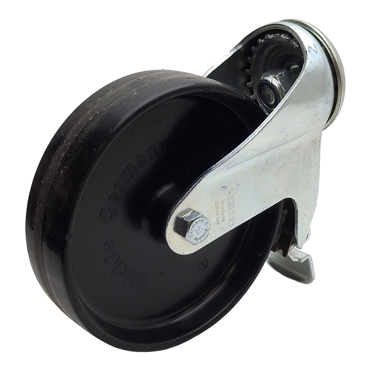 Used Bosch 3842515367 Caster Wheel w/ Lock, Slot 10, 125mm PA Wheel, 158mm Height