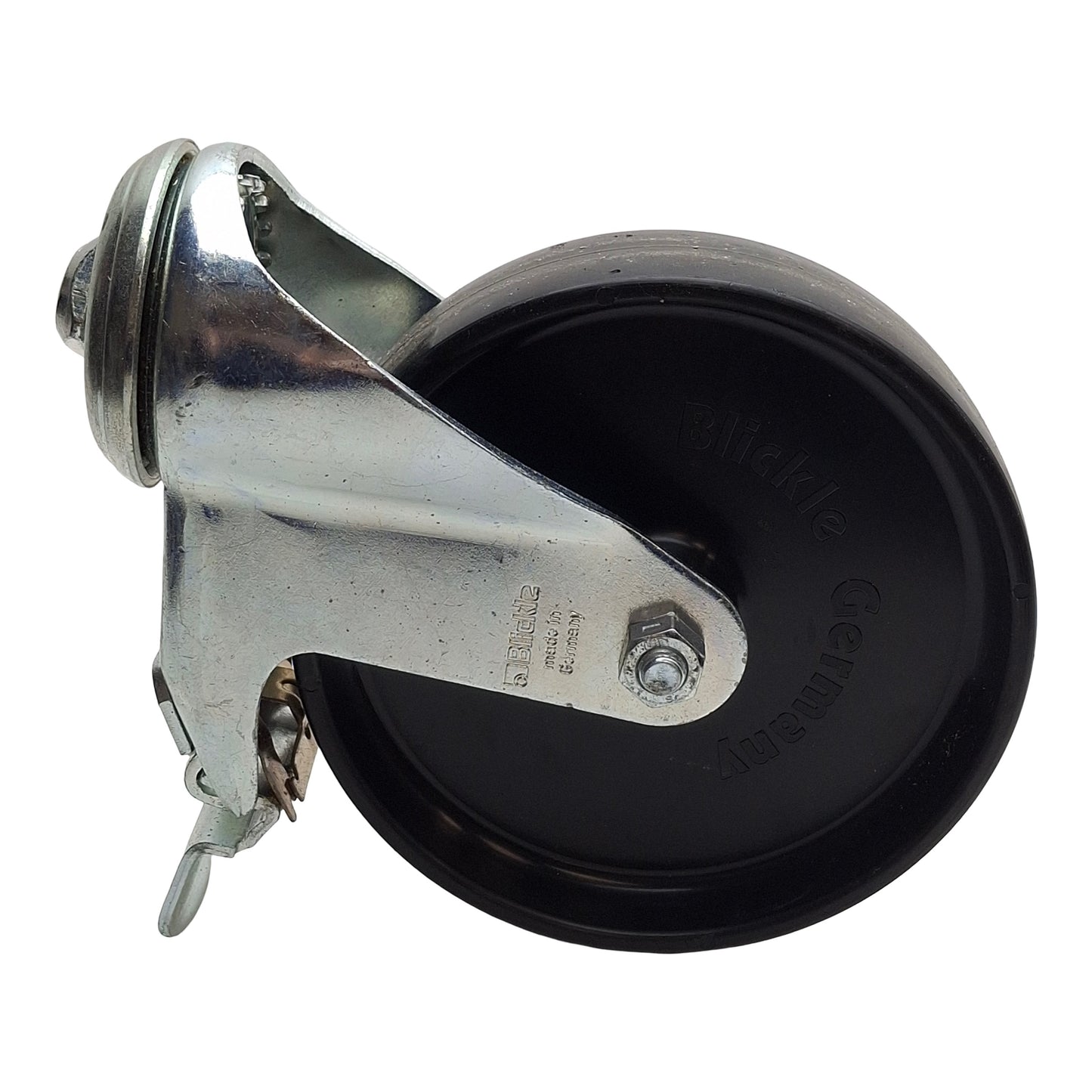 Used Bosch 3842515367 Caster Wheel w/ Lock, Slot 10, 125mm PA Wheel, 158mm Height