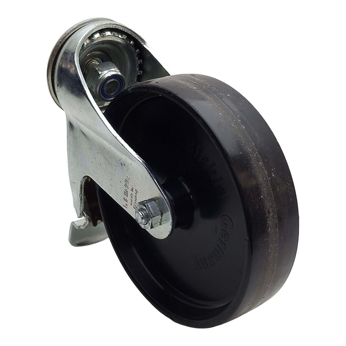 Used Bosch 3842515367 Caster Wheel w/ Lock, Slot 10, 125mm PA Wheel, 158mm Height