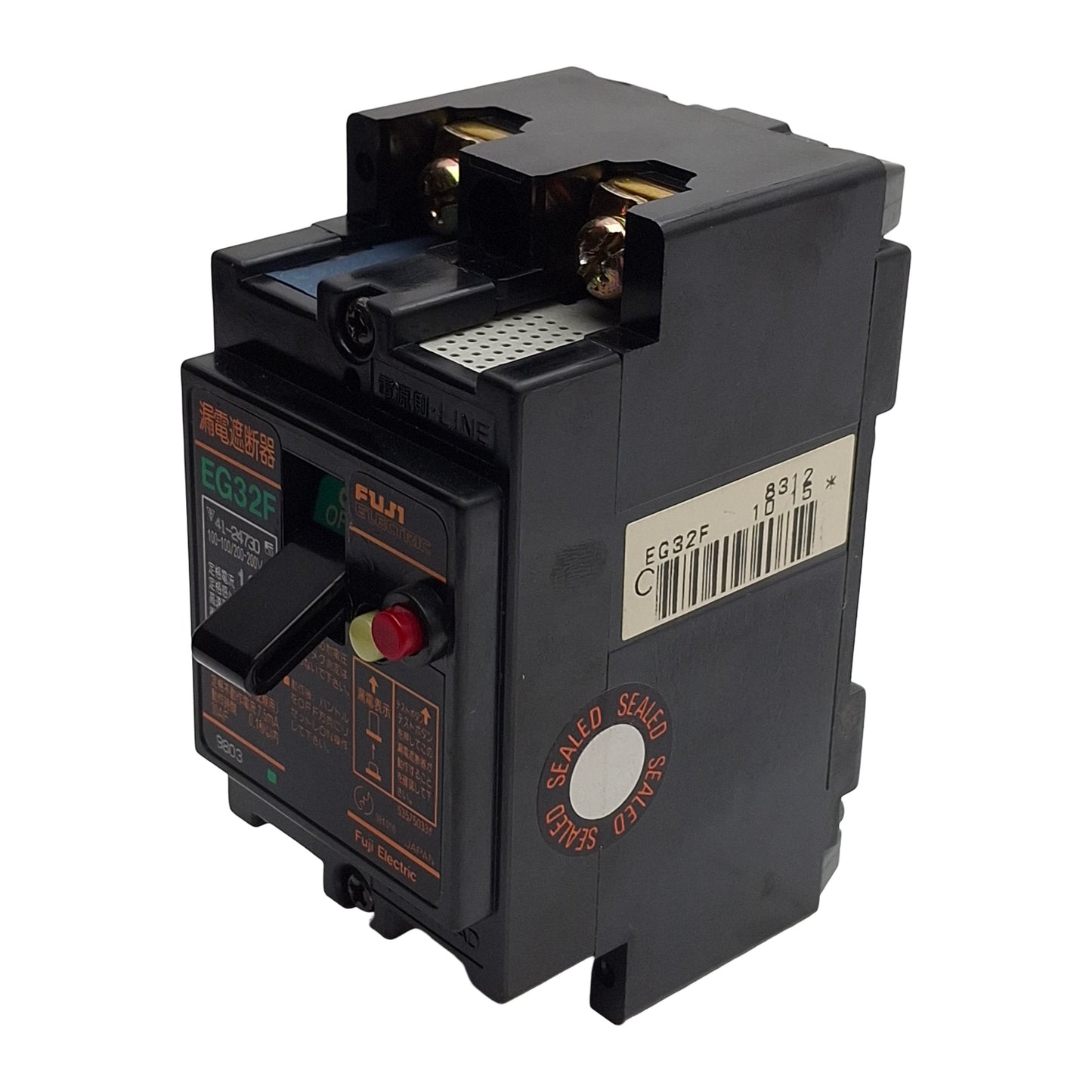 Used Fuji Electric EG32FC Circuit Breaker, 2-Poles, 10Amp, 100V-200V, DIN Rail Mount