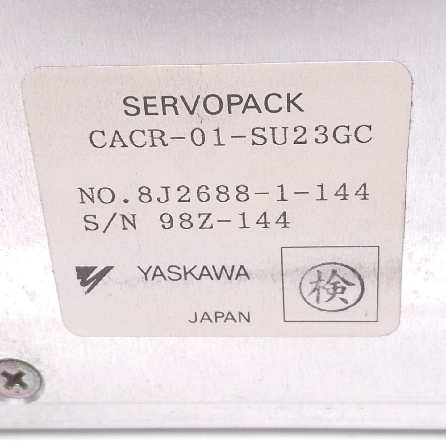 Used Yaskawa CACR-01-SU23GC Servopack for Epson SRC-320 Robot Controller, 200W