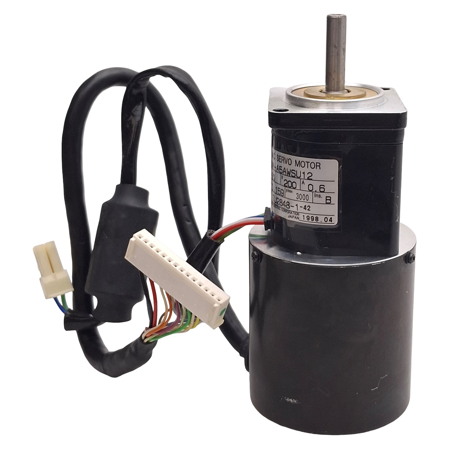 Used Yaskawa SGM-A5AWSU12 Sigma AC Servo Motor, 50W, 3000rpm, 0.159Nm, 200VAC, 40mm
