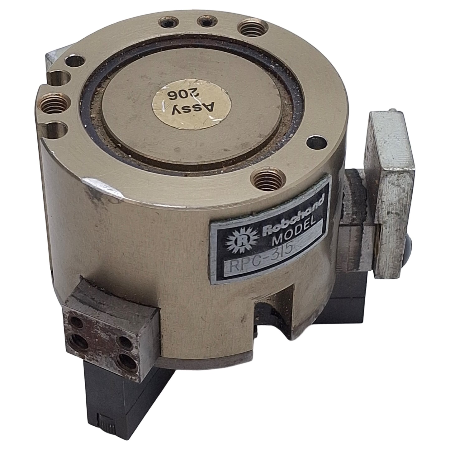 Used Robohand RPC-315 3-Jaw Parallel Gripper, ø1.25in Bore, 0.3in Stroke, 100lbf Grip