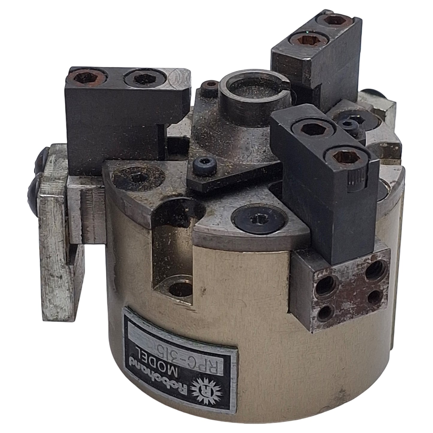Used Robohand RPC-315 3-Jaw Parallel Gripper, ø1.25in Bore, 0.3in Stroke, 100lbf Grip