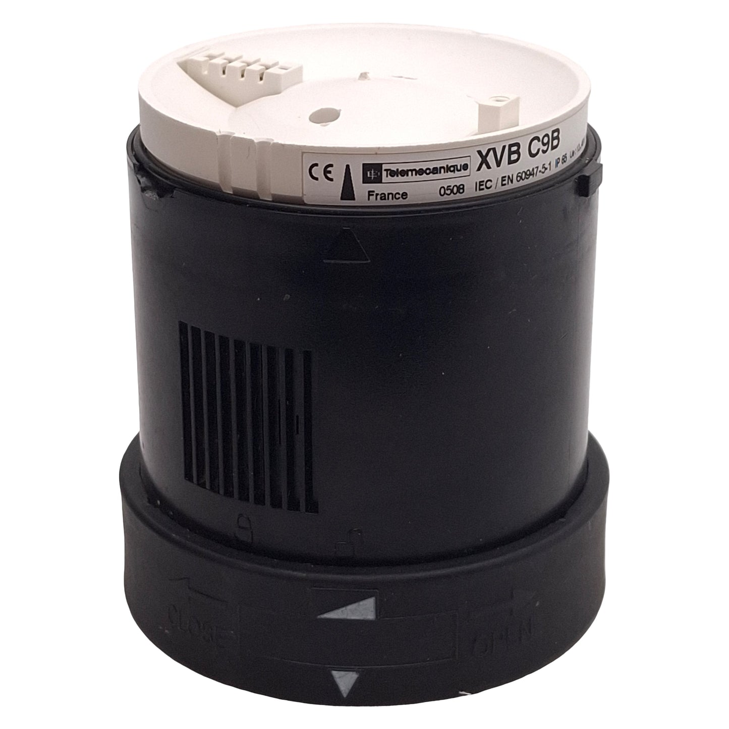 Used Telemecanique XVBC9B Signal Tower Buzzer Unit, ø70mm, 90dB @ 1m, 12-48VDC