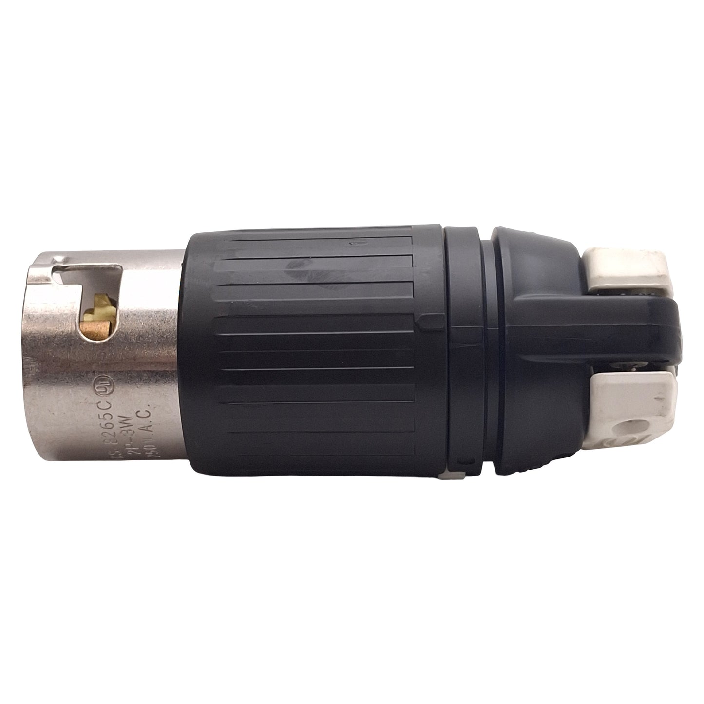 Used Hubbell CS-8265C Twist-Lock Male Plug, 2-Pole 3-Wire Grounding, 50A 250VAC