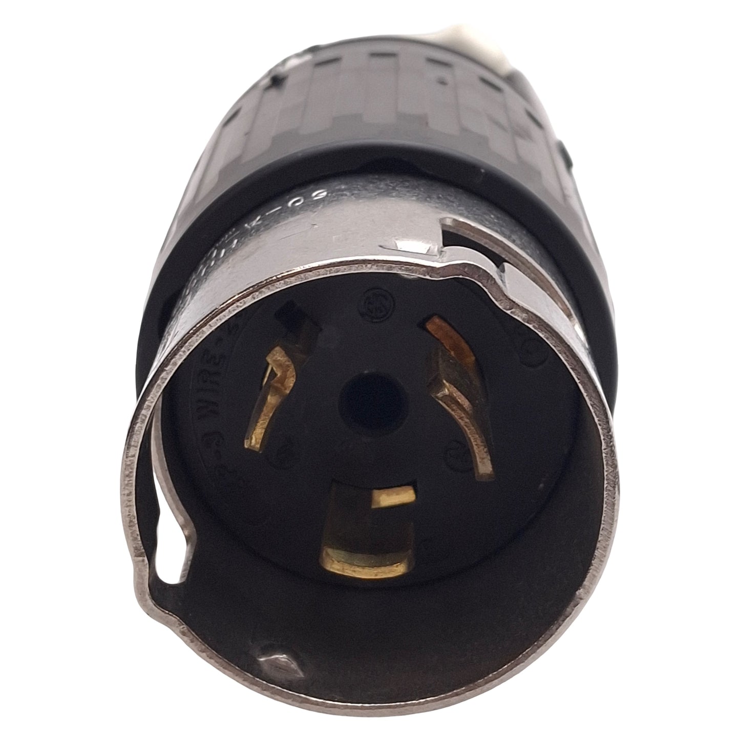 Used Hubbell CS-8265C Twist-Lock Male Plug, 2-Pole 3-Wire Grounding, 50A 250VAC