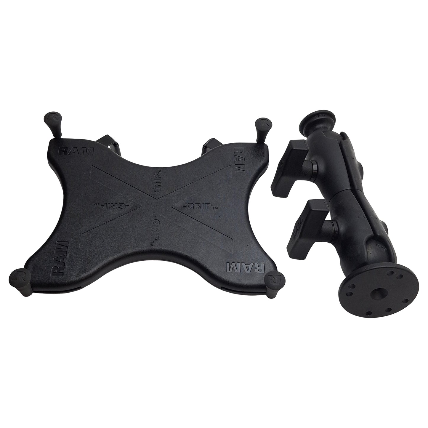 Used RAM Mounts RPR-380B X-Grip Universal Tablet Holder w/ Double Swivel Arm, Track