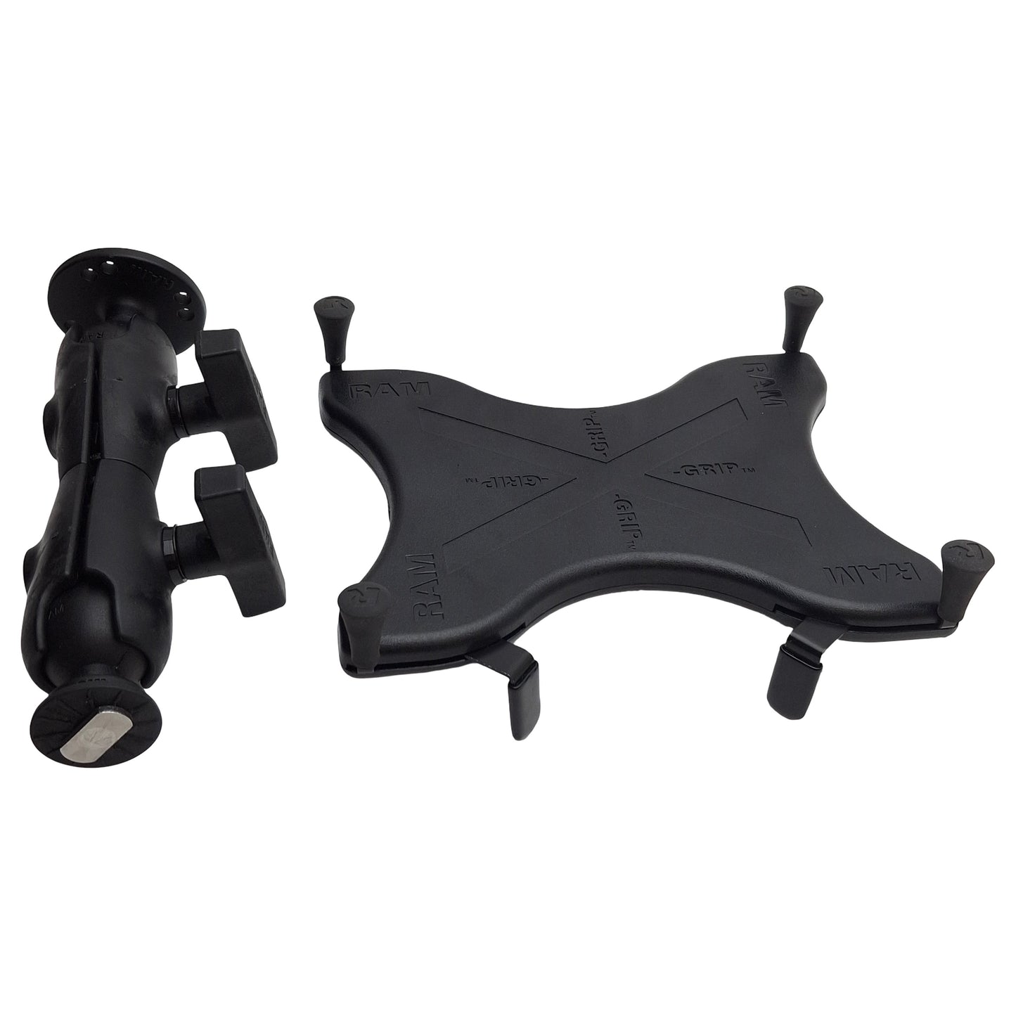 Used RAM Mounts RPR-380B X-Grip Universal Tablet Holder w/ Double Swivel Arm, Track