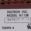 Used Deltron W113B Power Supply, 100/120/220/230/240VAC In, 2.4A 24VDC Out