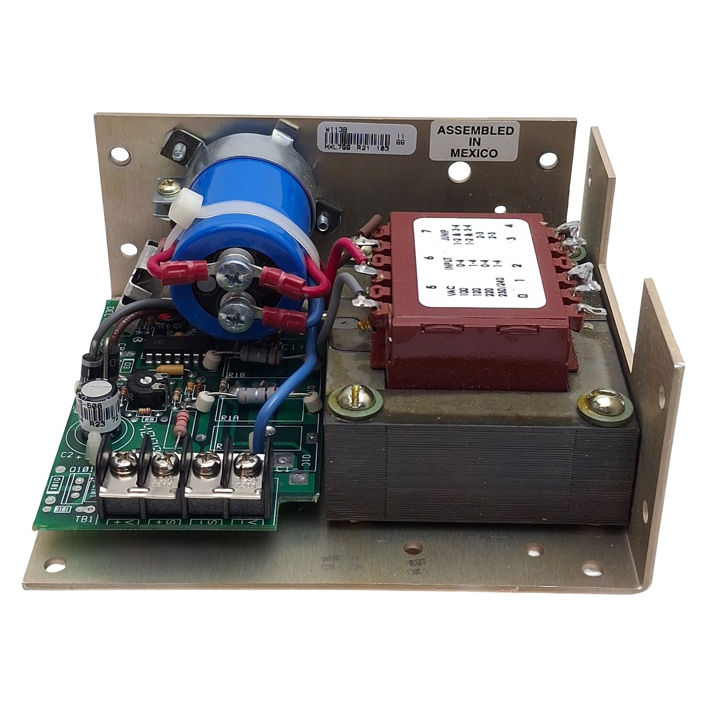 Used Deltron W113B Power Supply, 100/120/220/230/240VAC In, 2.4A 24VDC Out