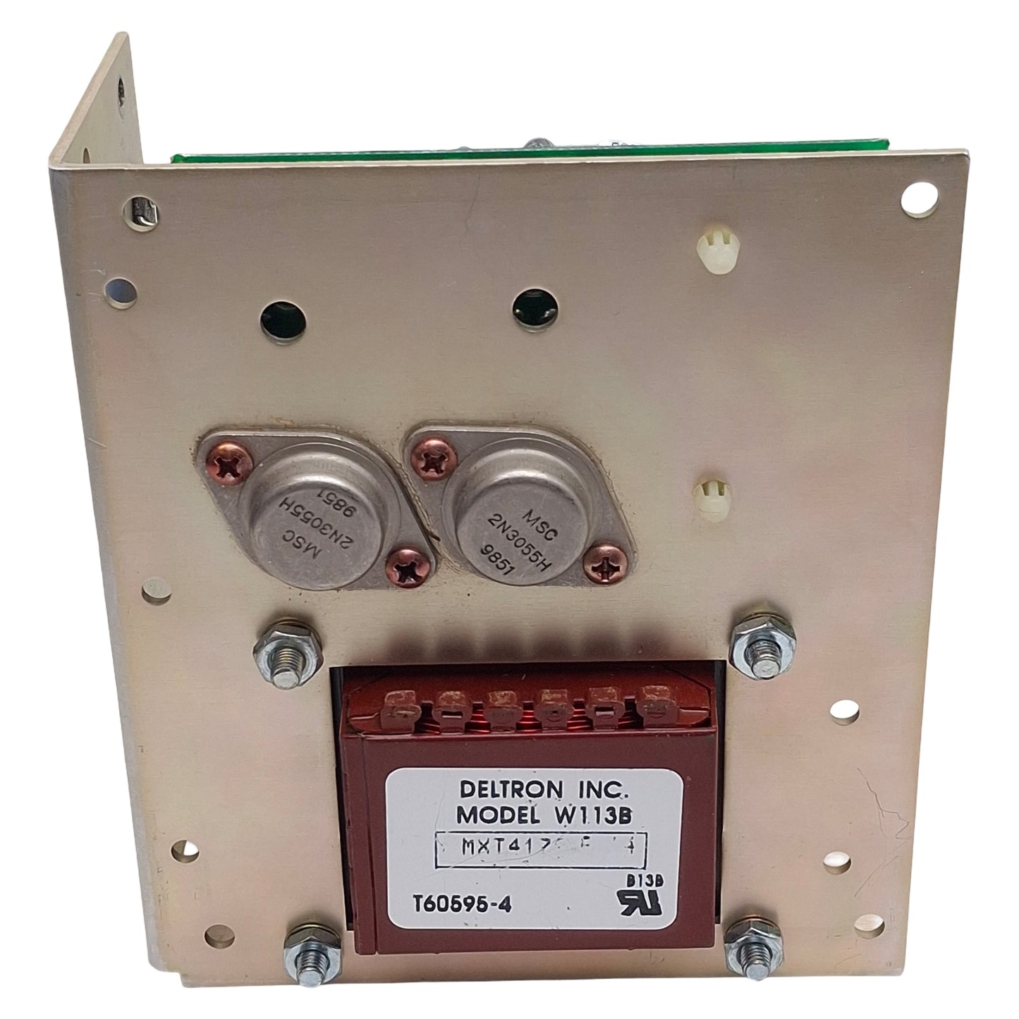 Used Deltron W113B Power Supply, 100/120/220/230/240VAC In, 2.4A 24VDC Out