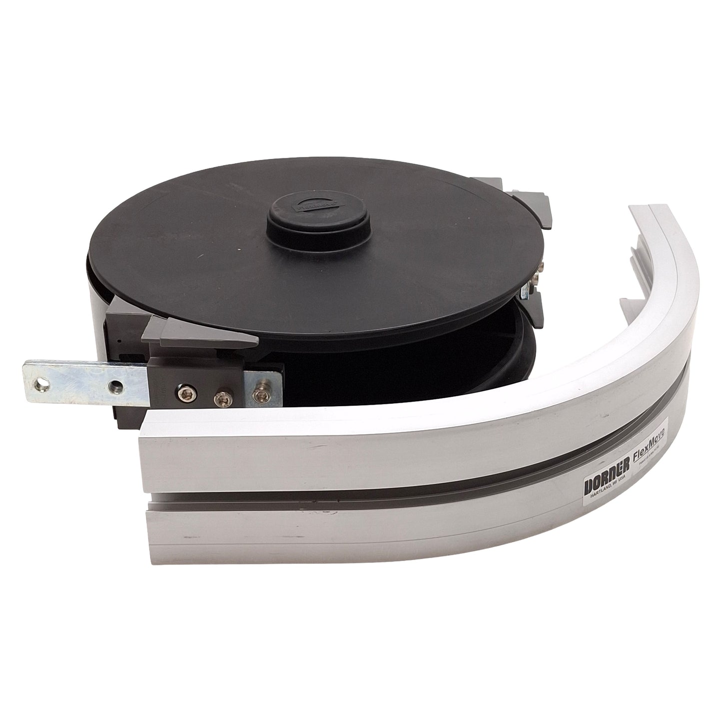 Used Dorner FSWB-90R170A FS Wheel Bend 90° For FlexMove 103mm Conveyor System, ø278mm