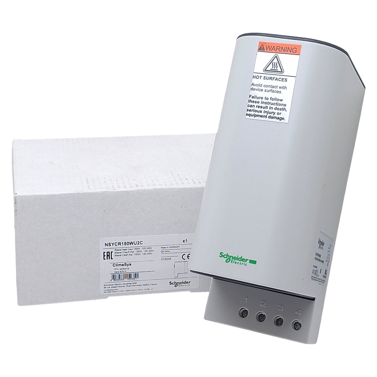 Used Schneider Electric NSYCR150WU2C ClimaSys PTC Heating Resistance, 150W 120-240VAC