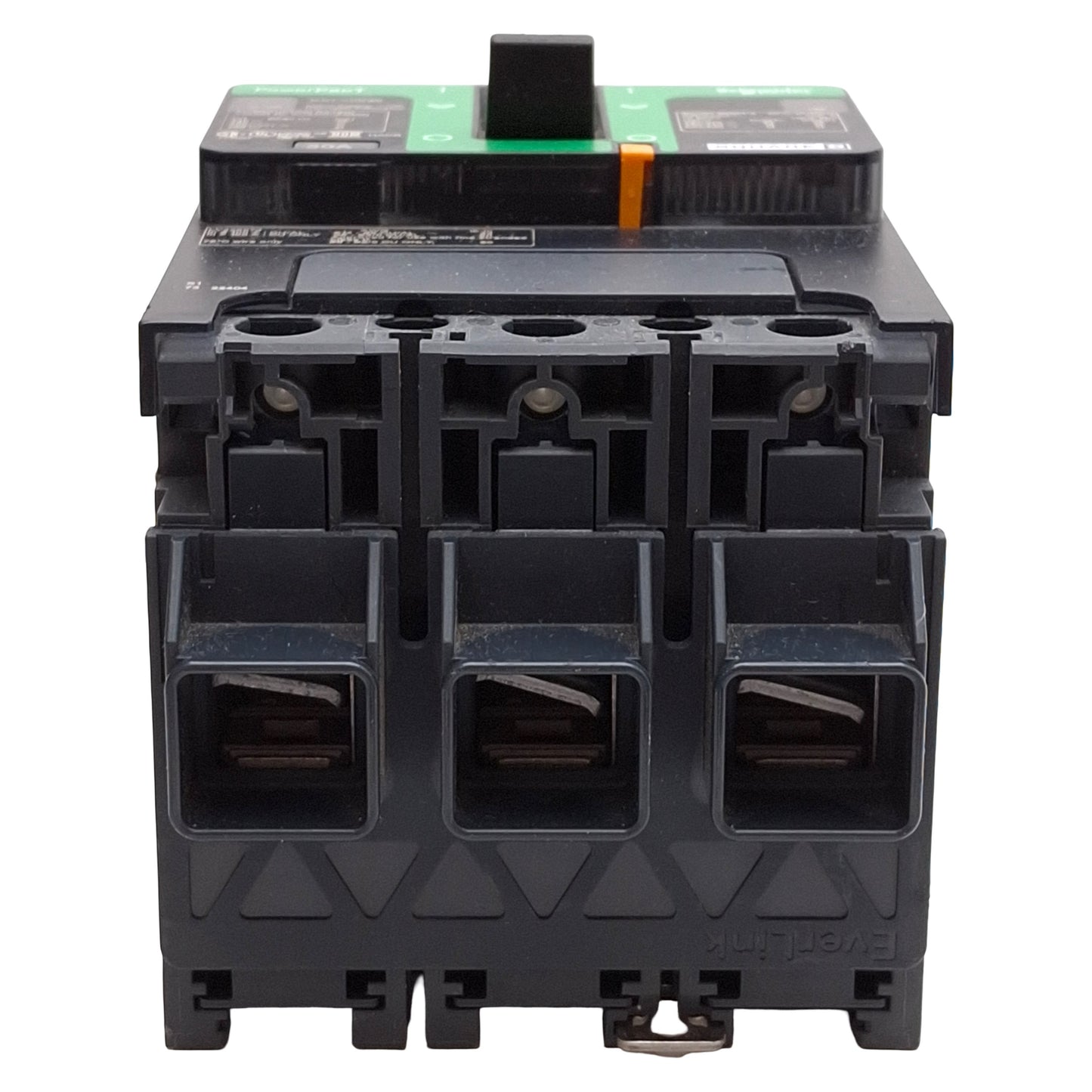 Used Square D BDL36030 PowerPacT Circuit Breaker, 3-Pole, 30A, 600Y/347VAC, DIN Rail